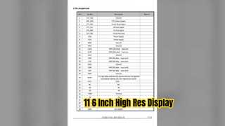 11 6-дюймовый IPS TFT-дисплей, интерфейс MIPI 140x1920
