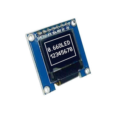 I2C SPI 0.66 Inch PMOLED Display Module , With PCBA 64x48 Resolution,  IC SSD1306 Driving