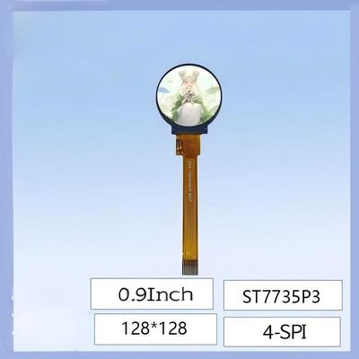 0.9 Inch TFT LCD Round Screen - 128x128 High-Definition, ST7735 Driver, for Electronic Projects/DIY Displays