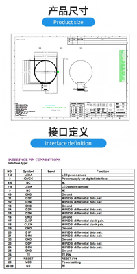 4.0 inch IPS TFT LCD Module with 720RGBx720 Resolution and MIPI Interface