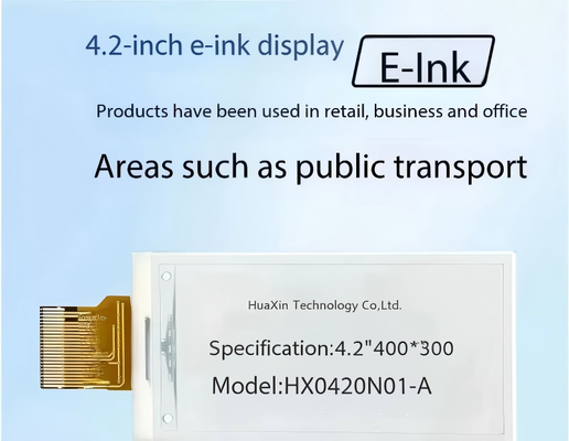4.2 inch E-paper Display with 400x300 Resolution and 180° View Angle