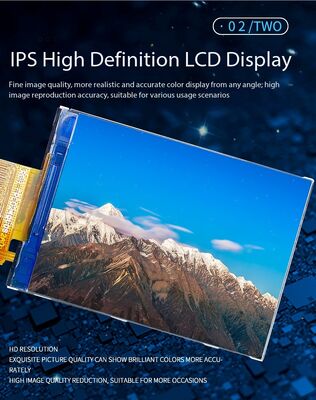 2.4 Inch IPS TFT Color Display with 240x320 Resolution, MIPI 2Lane Interface, 250nits Brightness and 6 CHIP-WHITE LEDS TFT LCD Screen