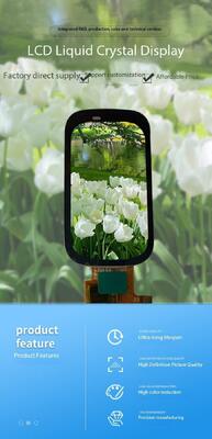 1.45 Inch IPS TFT Color Display Module with TP 172(RGB)x320 Resolution MCU Interface ST7789V3 All View 470nits 2LEDS