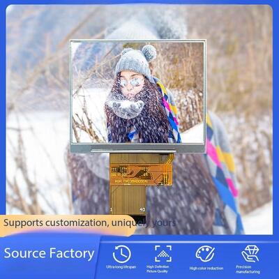 3.5 Inch IPS TFT Color Display Module with MIPI 2T Interface, All View Angle and ST7703 Driving IC for Industrial Applications