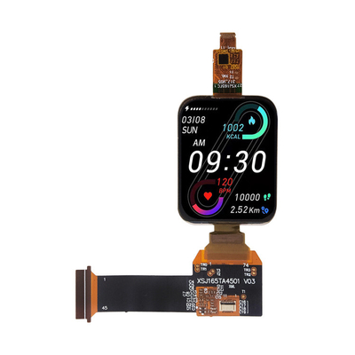 1.65 Inch AMOLED Display Module,  368X448 Resolution,  QSPI Interface IC RM69090 Driving