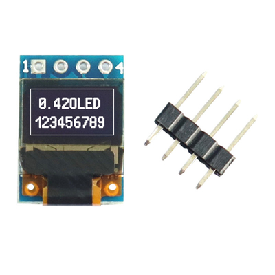 PCBA 0.42 Inch PMOLED Display Module,  72X40 Resolution,  IIC/SPI Interface,  SSD1315 Driving IC