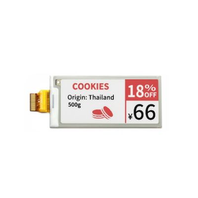 2.9 дюймовый дисплей на электронной бумаге с разрешением 128x296 и интерфейсом SPI для электронных полок и наклеек