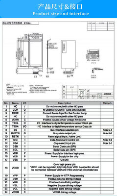 2.66 inch E-paper Display with 152x296 Resolution and 180° View Angle