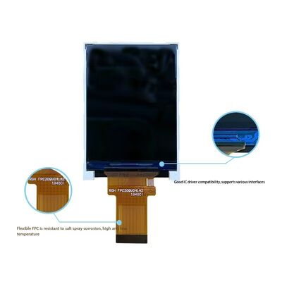 2.0 дюймовый цветный дисплей IPS TFT с MCU 6-битным интерфейсом, All View, 3 светодиодных подсветки и разрешением 240x320 ST7789V IC